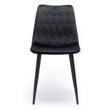 Krzesło aksamitne DOVER VELVET czarne