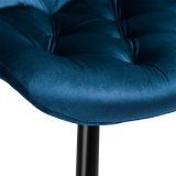 Krzesło aksamitne ELIOT granatowe velvet