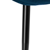 Krzesło aksamitne ELIOT granatowe velvet