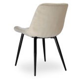 Krzesło aksamitne ELIOT beżowe velvet