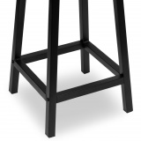 Krzesło barowe metalowe FLINT MODERN OAK