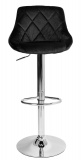 Krzesło barowe CYDRO aksamitne czarne VELVET